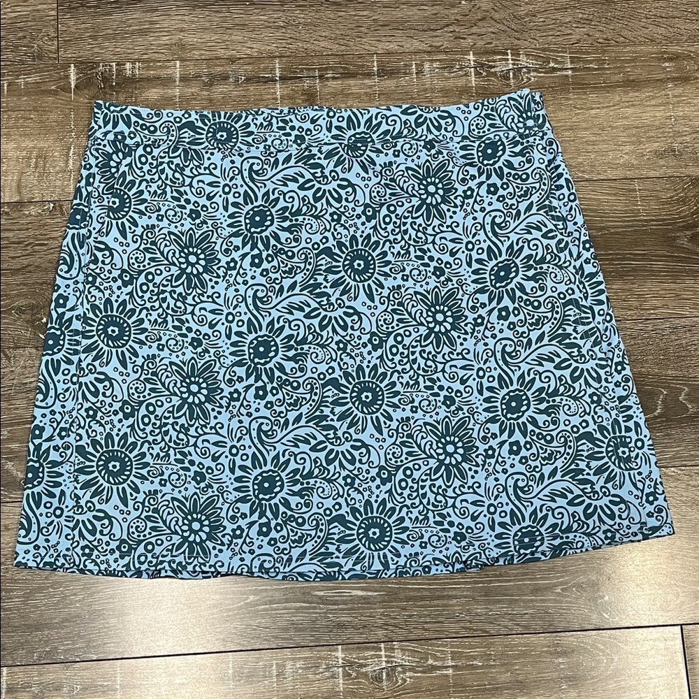 Rip Skirt blue floral skirt size XL